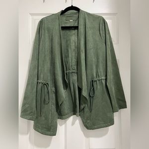 BlankNYC suede like Jacket in forest green size L